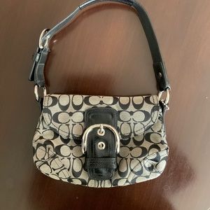 Coach Classic “C” Design Hobo in Black